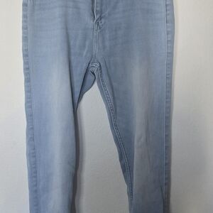Abercrombie & Fitch High Rise Skinny Jeans Light Wash Denim Basic Size 6 Regular